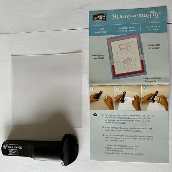 Stampin' Up! Stamping Tool Stamp-a-ma-jig Stamp Positioner & Clear Sheet - Picture 1 of 3